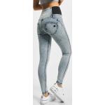 Blaue FREDDY Skinny Jeans mit Reißverschluss aus Baumwolle für Damen Größe M 