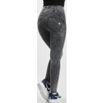 Schwarze FREDDY Push Up Jeans mit Reißverschluss aus Jersey enganliegend für Damen Größe XL 