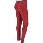 Rote FREDDY Kunstlederhosen aus Kunstleder für Damen Größe XS 