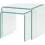Moderne Fredriks Rechteckige Beistelltische & Ablagetische aus Glas Breite 0-50cm, Höhe 0-50cm, Tiefe 0-50cm 2-teilig 