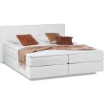 Weiße Moderne Fredriks Betten mit Matratze aus Kunstleder 160x200 