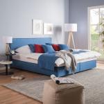 Blaue Moderne Fredriks Betten mit Matratze 140x200 
