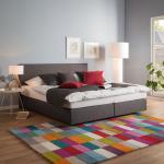 Anthrazitfarbene Moderne Fredriks Betten mit Matratze 160x200 