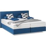 Blaue Moderne Fredriks Betten mit Matratze 180x200 