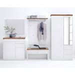 Weiße Moderne Fredriks Garderoben Sets & Kompaktgarderoben Matte aus Holz 5-teilig 