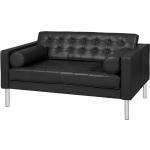 Schwarze Fredriks Chelsea Zweisitzer-Sofas aus Leder Breite 100-150cm, Höhe 50-100cm, Tiefe 50-100cm 2 Personen 