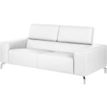 Weiße Wohnzimmermöbel aus Kunstleder Breite 150-200cm, Höhe 50-100cm, Tiefe 100-150cm 