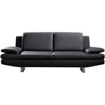Schwarze Moderne Fredriks Yovanna Zweisitzer-Sofas aus Kunstleder Breite 150-200cm, Höhe 50-100cm, Tiefe 50-100cm 2 Personen 