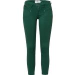 Freeman T. Porter Slim-fit-Jeans »Alexa Cropped New Magic Colour« mit Deko-Zipper-Taschen, grün, dunkelgrün