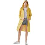 Gelbe Wasserdichte Kapuzenmäntel aus Polyester mit Kapuze für Damen Größe XXL 