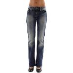 Blaue FREESOUL 5-Pocket Jeans aus Denim für Damen Weite 27 