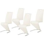 Weiße Fredriks Freischwinger Stühle aus Kunstleder Breite 0-50cm, Höhe 100-150cm, Tiefe 50-100cm 