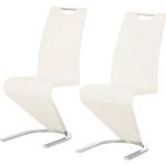 Reduzierte Weiße Fredriks Freischwinger Stühle aus Kunstleder Breite 0-50cm, Höhe 100-150cm, Tiefe 50-100cm 