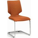 Reduzierte Anthrazitfarbene Venjakob Freischwinger Stühle gepolstert Breite 50-100cm, Höhe 0-50cm 