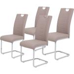Beige Loftscape Freischwinger Stühle aus Textil Breite 0-50cm, Höhe 100-150cm, Tiefe 50-100cm 