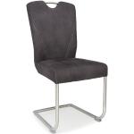 Graue Niehoff Freischwinger Stühle aus Polyester gepolstert Breite 0-50cm, Höhe 0-50cm, Tiefe 0-50cm 