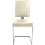 Reduzierte Weiße Moderne Freischwinger Stühle aus Edelstahl Breite 0-50cm, Höhe 50-100cm, Tiefe 50-100cm 