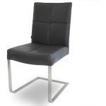 Schwarze SIX die Möbelmarke Freischwinger Stühle aus Edelstahl 
