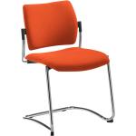Orange Schwingstühle aus Polyester gepolstert Breite 0-50cm, Höhe 50-100cm, Tiefe 0-50cm 4-teilig 