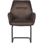 Anthrazitfarbene Moderne Möbel Exclusive Schwingstühle aus Polyester mit Armlehne Breite 50-100cm, Höhe 50-100cm, Tiefe 50-100cm 2-teilig 