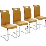 Reduzierte Orange Esszimmerstühle & Küchenstühle aus Kunstleder gepolstert Breite 50-100cm, Höhe 0-50cm 4-teilig 