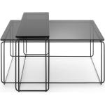 Schwarze Moderne Freistil Tetris Rechteckige Couchtische & Wohnzimmertische pulverbeschichtet aus Holz Breite 100-150cm, Höhe 0-50cm, Tiefe 0-50cm 