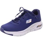 Reduzierte Blaue Elegante Skechers High Top Sneaker & Sneaker Boots mit Schnürsenkel in Breitweite aus Textil leicht für Herren Größe 43 