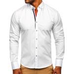 Reduzierte Weiße Langärmelige Bolf Herrenlangarmhemden aus Baumwollmischung Größe XL 