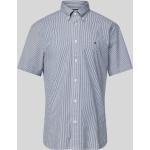 Marineblaue Tommy Hilfiger Button Down Kragen Regular Fit Hemden aus Baumwollmischung für Herren Größe XL 