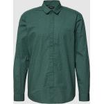 Dunkelgrüne Esprit Collection Slim Fit Hemden aus Baumwolle für Herren Größe L 