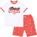 Rote Kurze Kinderschlafanzüge aus Baumwolle maschinenwaschbar für Jungen Größe 170 