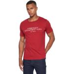 Rote Halblangärmelige FRENCH CONNECTION Rundhals-Ausschnitt T-Shirts aus Baumwolle für Herren Größe M zum Valentinstag 