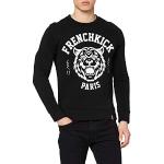 French Kick Herren Freizeit Sweatshirt FK Gang Tiger, Schwarz Black, 38 (Herstellergröße: Large)