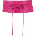 Pinke Casual Taillengürtel aus Kunstleder für Damen 