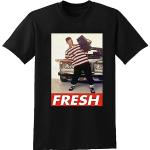 Fresh Prince Bel Air Will Smith Herren-T-Shirt, Grafik, Schwarz, Schwarz , M
