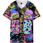 Fresh Prince of Bel Air 88 Baseball Trikot für Mann 90er Jahre Urban Theme Party Hip Hop Fashion Blusen für Club und Pub, Trippy, Groß