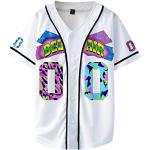 Fresh Prince of Bel Air 88 Baseball Trikot für Mann 90er Jahre Urban Theme Party Hip Hop Fashion Blusen für Club und Pub, Bevel White 00, X-Groß