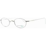 Silberne Freudenhaus Optik Ovale Brillenfassungen aus Metall für Herren 