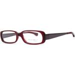 Bordeauxrote Freudenhaus Optik Brillenfassungen aus Titan für Herren 