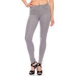 Graue Jeggings & Jeans-Leggings aus Denim enganliegend für Damen Größe XL für den für den Sommer 