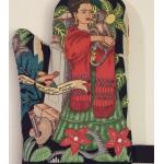 Frida in Rot Ofenhandschuh, Brautjungfer, Geschenk, Bachelorette, Grillen, Kunst, Künstlerisch, Weihnachten, Neuheit, Bisexuell