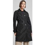 Schwarze Unifarbene Frieda&Freddies Trenchcoats aus Polyester für Damen Größe S für den für den Herbst 