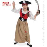FRIES 21499 Piratenmädchen, Kleid mit Gürtel, Größe 164