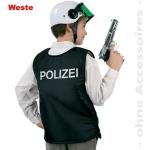 Schwarze Fries Polizei-Kostüme für Kinder Größe 116 
