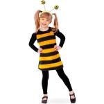 Gelbe Fries Bienenkostüme aus Polyester für Kinder Größe 104 