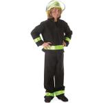 Fries Kinder-Kostüm Größe 104 Feuerwehrmann Schwarz