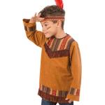 Braune Fries Indianerkostüme aus Polyester für Kinder Größe 116 