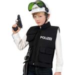 Schwarze Fries Polizei-Kostüme aus Polyester für Kinder Größe 116 
