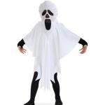 Weiße Gespenster-Kostüme aus Polyester für Kinder Größe 140 