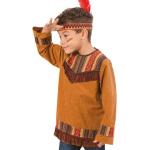 Braune Fries Indianerkostüme für Kinder Größe 128 
